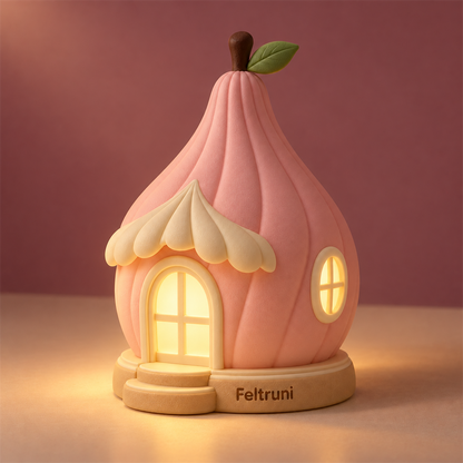 Feltruni Pink Pear Cottage Night Light