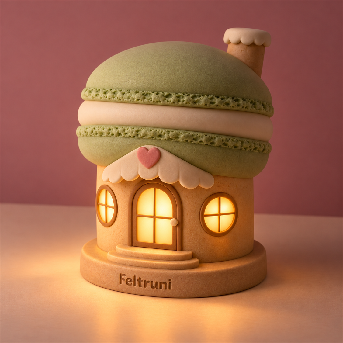 Feltruni Pistachio Macaron Cottage Night Light
