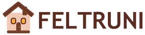 Feltruni cocoa wordmark with glowing cottage mark